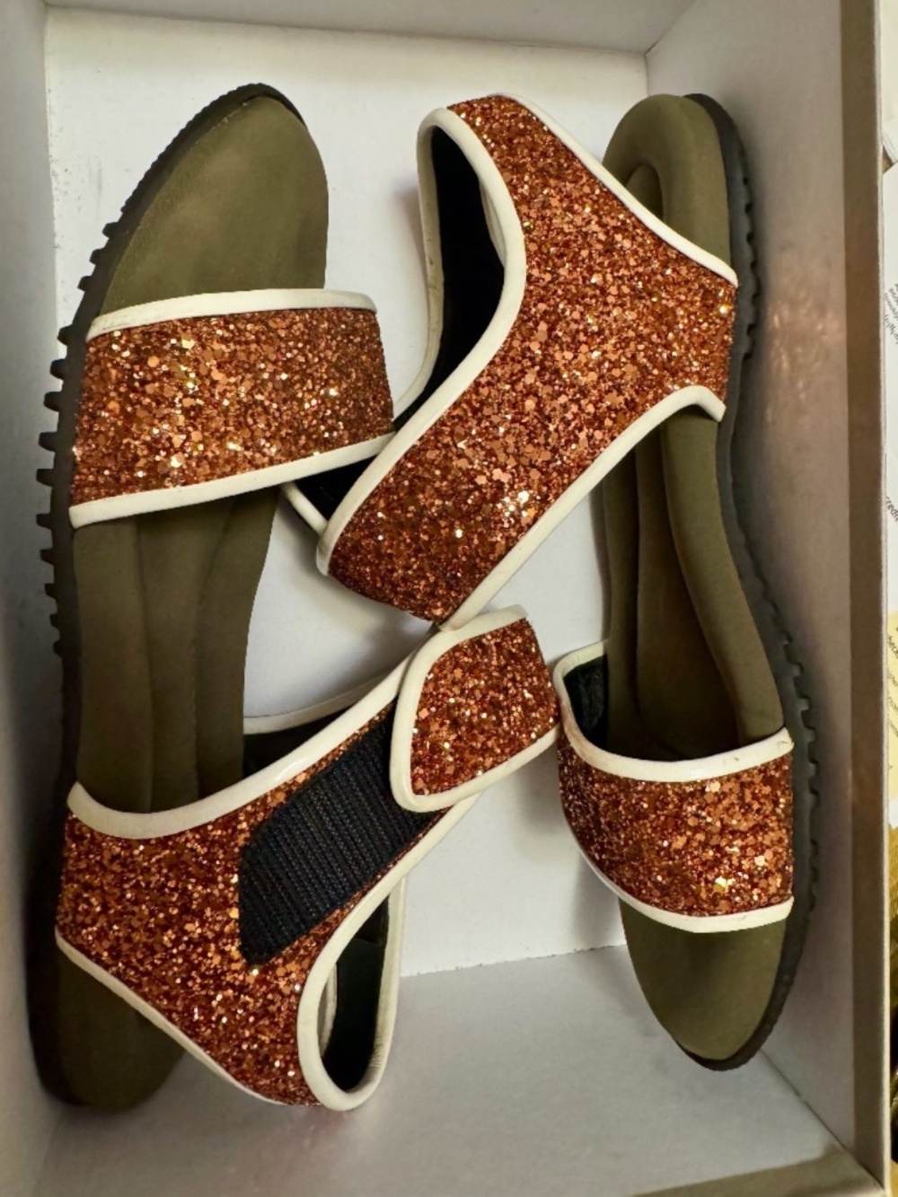 Marni sparkly comfy sandals
